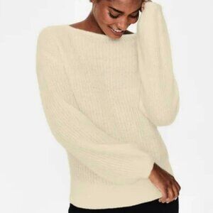 Boden Francesca Ivory Mohair Blend Sweater, M